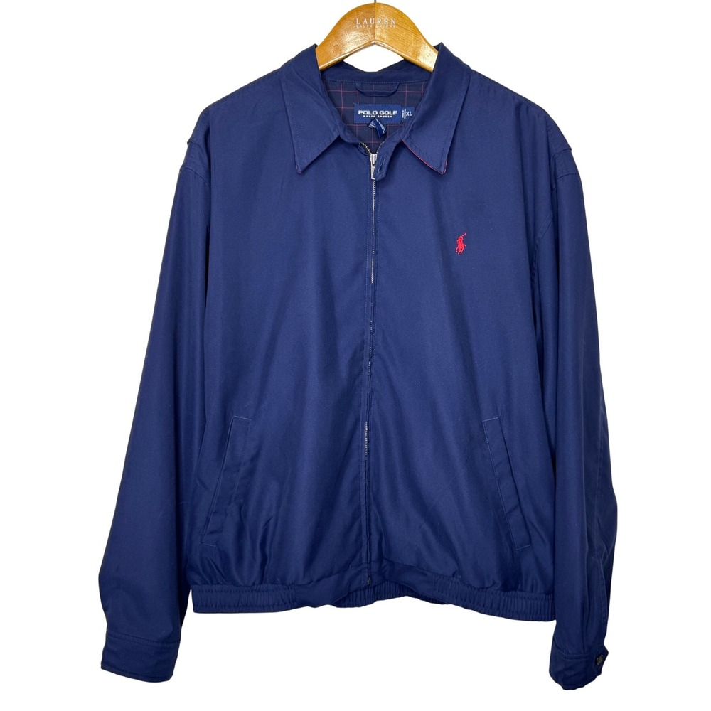 Ralph Lauren Polo Golf Jacket Windbreaker Mens XL Blue